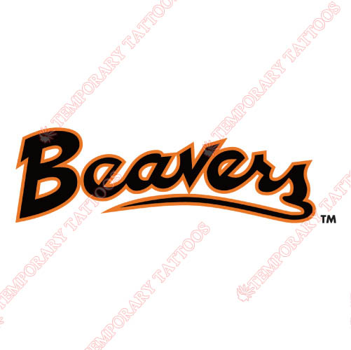 Oregon State Beavers Customize Temporary Tattoos Stickers NO.5807